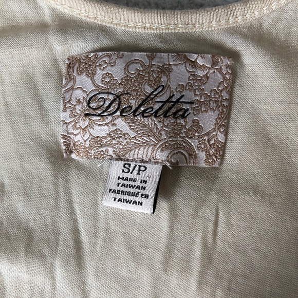 Anthropologie Light Pink Layered Tank Top - Picture 3 of 5